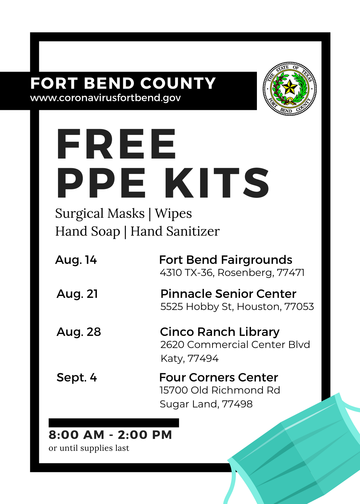 Free Personal Protective Equipment Fort Bend County